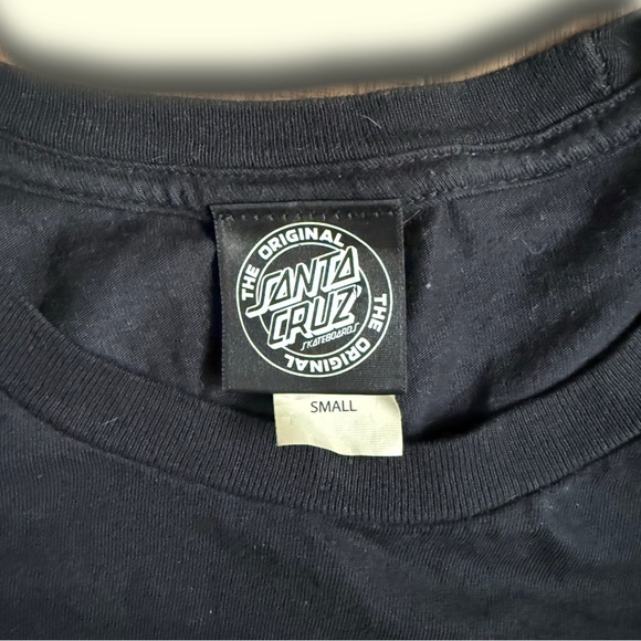 Men’s Santa Cruz L/S shirt Trippy mushrooms tie dye size Small - Picture 3 of 4